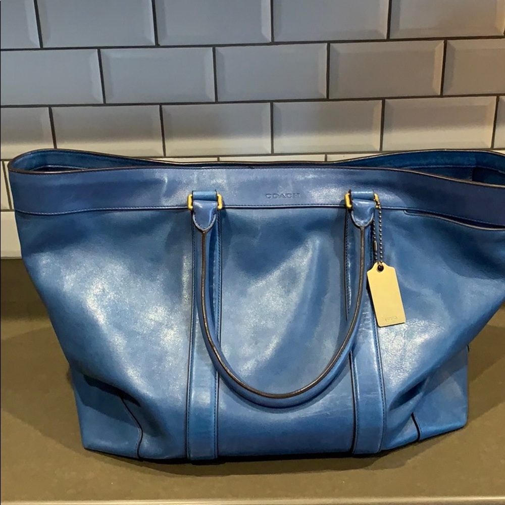Coach Light blue Tote